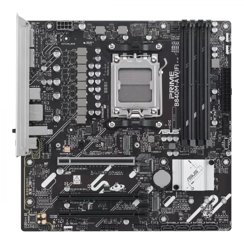Motininė plokštė ASUS PRIME B840M-A WIFI AMD B840 Socket AM5 micro ATX