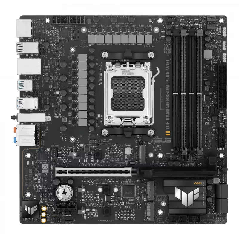 ASUS TUF GAMING B850M-PLUS WIFI AMD B850 Socket AM5 micro ATX pagrindinė plokštė