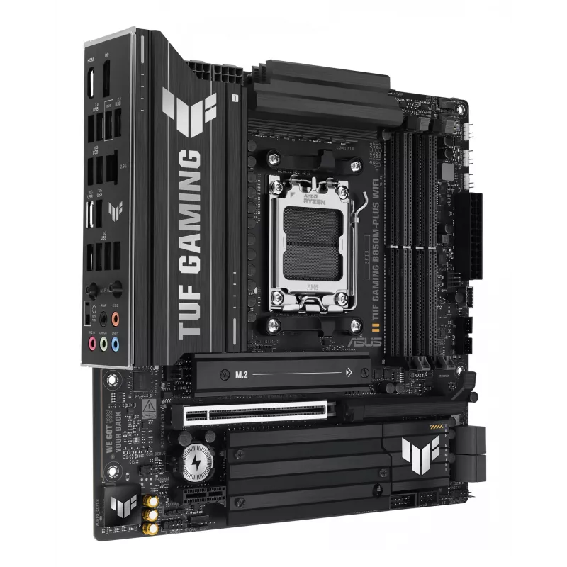 ASUS TUF GAMING B850M-PLUS WIFI AMD B850 Socket AM5 micro ATX pagrindinė plokštė