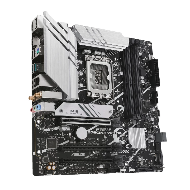 ASUS PRIME B760M-A WIFI D4 pagrindinė plokštė Intel B760 LGA 1700 micro ATX