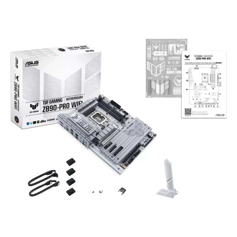 Pagrindinė plokštė ASUS TUF GAMING Z890-PRO WIFI su Intel Z890, LGA 1851 lizdu, ATX, DDR5, Wi-Fi 7