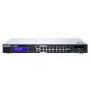 QNAP QGD-1600P valdomas Gigabit Ethernet (10/100/1000) jungiklis su PoE 1U juodai pilkas