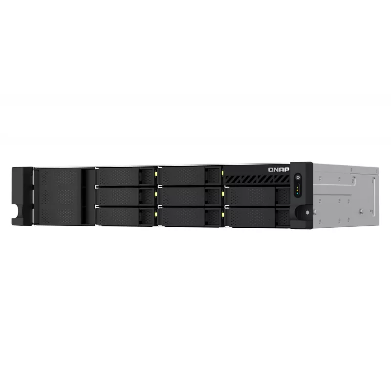 QNAP TS-873AeU-RP NAS stovo (2U) Ryzen Embedded V1500B 4 GB DDR4 0 TB QuTS hero Juoda