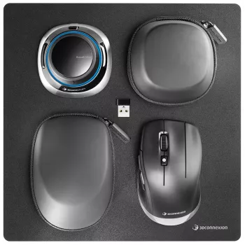 3Dconnexion SpaceMouse Wireless Kit 2 – belaidė 3D pelė su RF, Bluetooth ir USB jungtimi