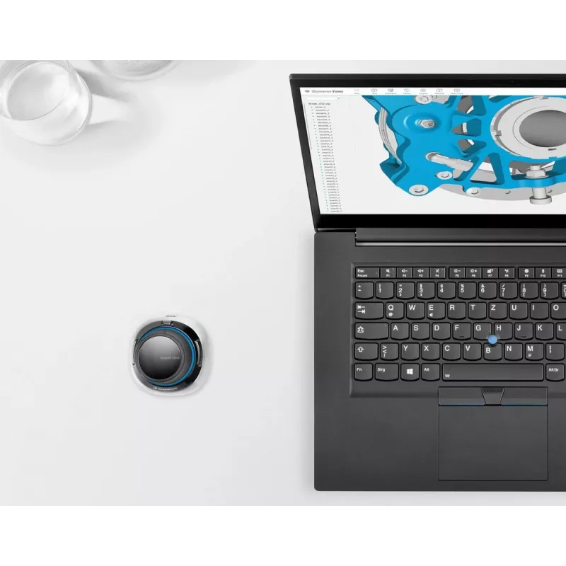 3Dconnexion SpaceMouse Wireless Kit 2 – belaidė 3D pelė su RF, Bluetooth ir USB jungtimi (atidaryta pakuotė)