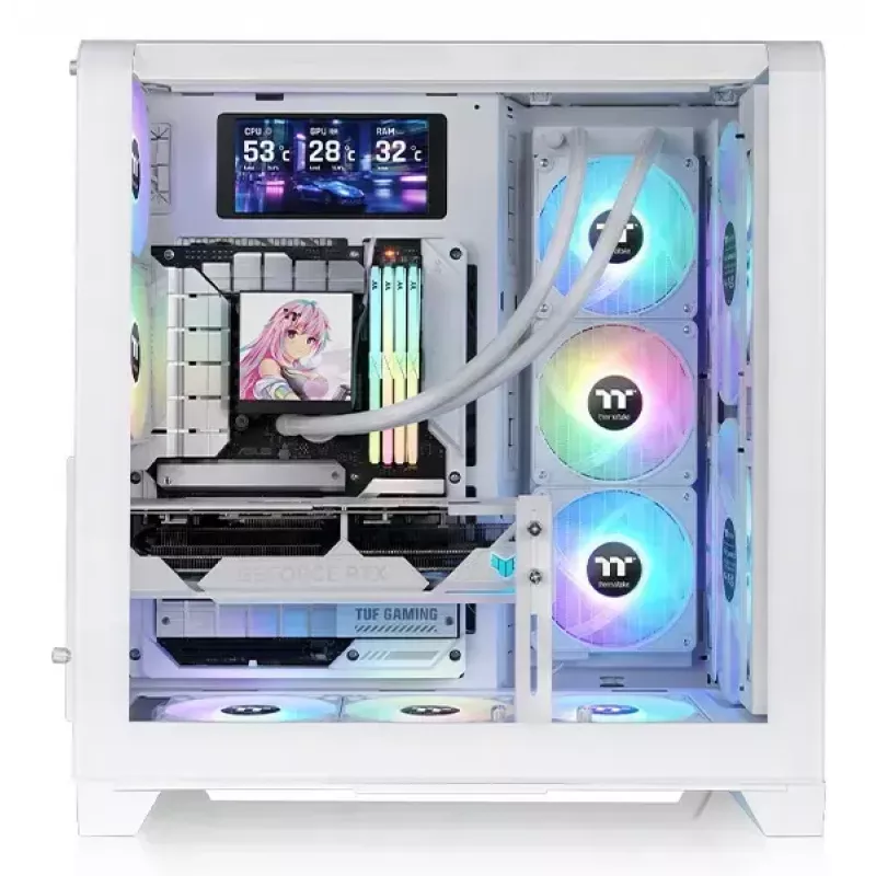 PC korpusas Thermaltake View 390 Air Midi bokštas Baltas