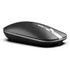INCA IWM-531RA belaidė Bluetooth ir RF 2,4 GHz pelė – 1600 DPI, tylios jungtys, juoda/sidabrinė