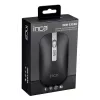 INCA IWM-531RA belaidė Bluetooth ir RF 2,4 GHz pelė – 1600 DPI, tylios jungtys, juoda/sidabrinė