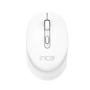 INCA belaidė pelė IWM-243RB Candy Design - RF 2.4 GHz - 1600 DPI - balta