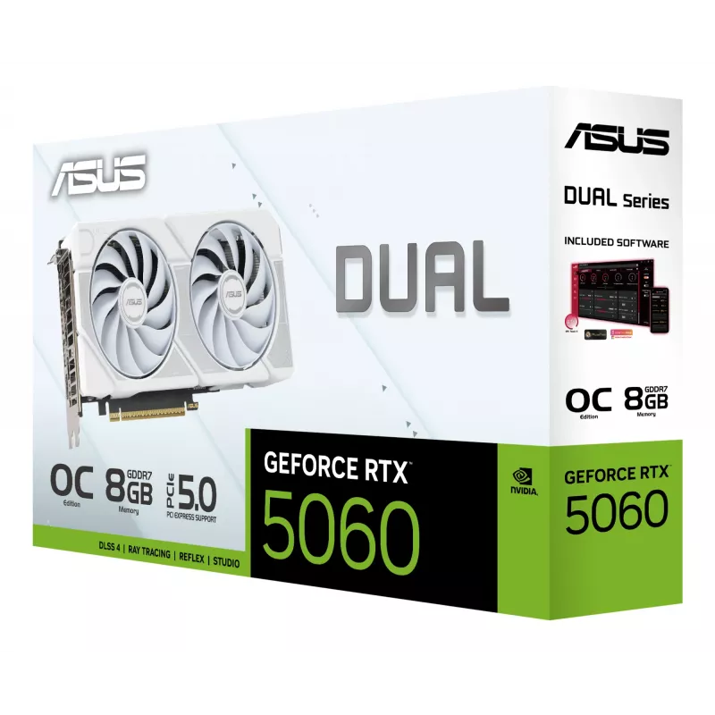 ASUS Dual GeForce RTX 5060 White Edition 8 GB GDDR7