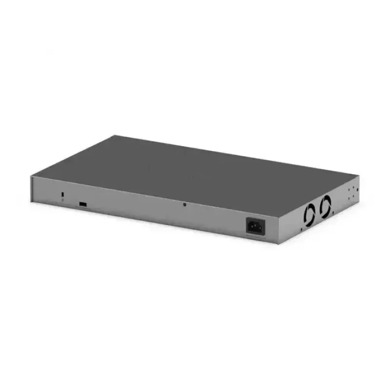 Valdomas Gigabit PoE jungiklis Netgear GS728TXUP — 24 × 10/100/1000 RJ-45, 128 Gbps, 1U, montuojamas į stelažą