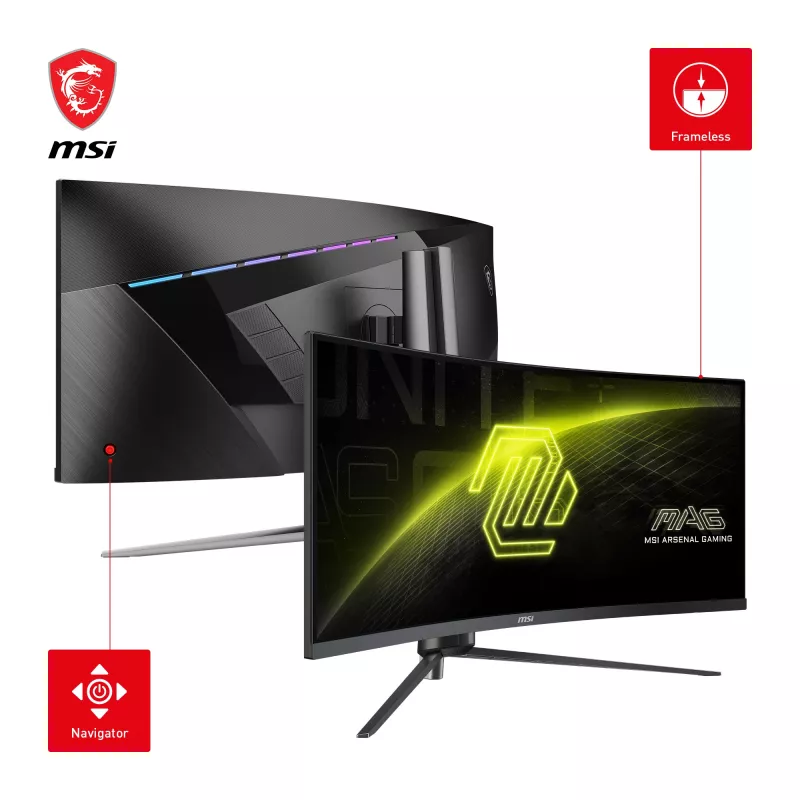 Monitorius MSI MAG 345CQRDE 86,4 cm (34 colių) 3440x1440 pikselių UltraWide Dual Quad HD juodas