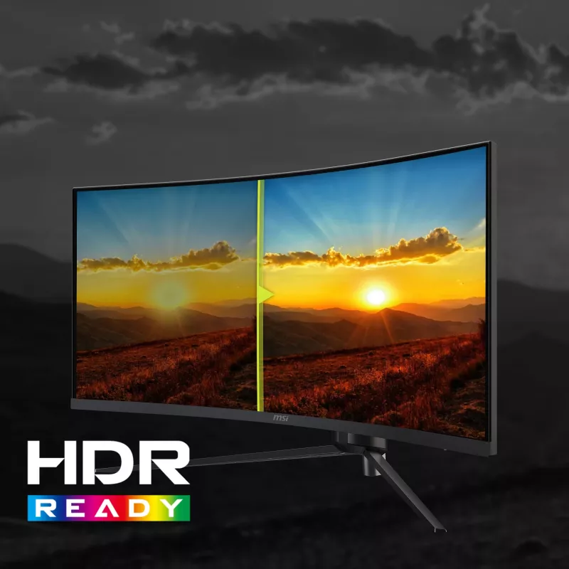 Monitorius MSI MAG 345CQRDE 86,4 cm (34 colių) 3440x1440 pikselių UltraWide Dual Quad HD juodas
