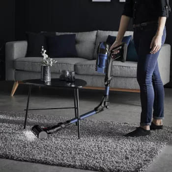 Rowenta RH98C0 2-in-1 belaidis dulkių siurblys, šlapias ir sausas valymas, be maišelio, 0,9 l, 320 W, mėlyna, pilka