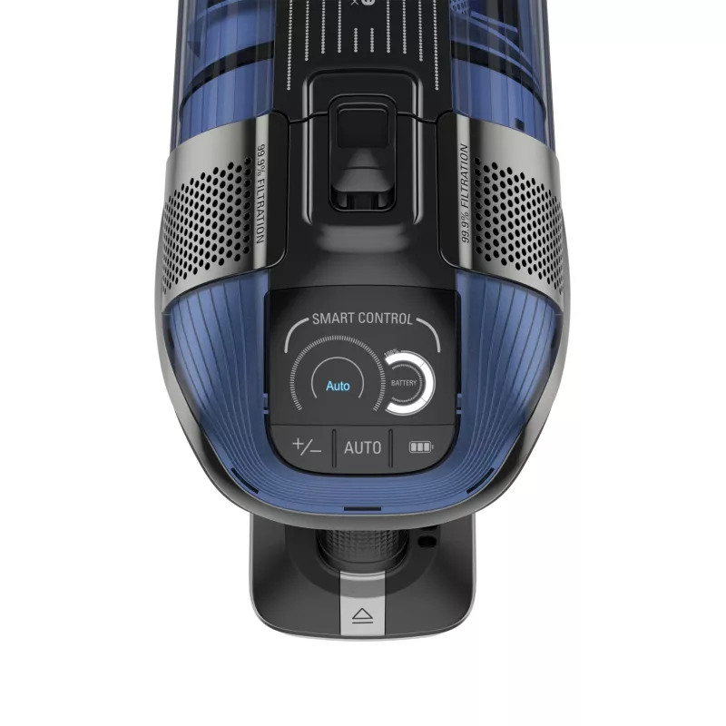 Rowenta RH98C0 2-in-1 belaidis dulkių siurblys, šlapias ir sausas valymas, be maišelio, 0,9 l, 320 W, mėlyna, pilka