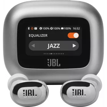 JBL Live Buds 3 Belaidės Ausinės Įdėklai Skambučiams/Muzikai/Sportui/Kasdieniam Naudojimui Sidabrinės