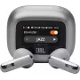 JBL Live Flex 3 belaidės ausinės į ausis, skirtos pokalbiams, muzikai, sportui, kasdieniam naudojimui, sidabrinės