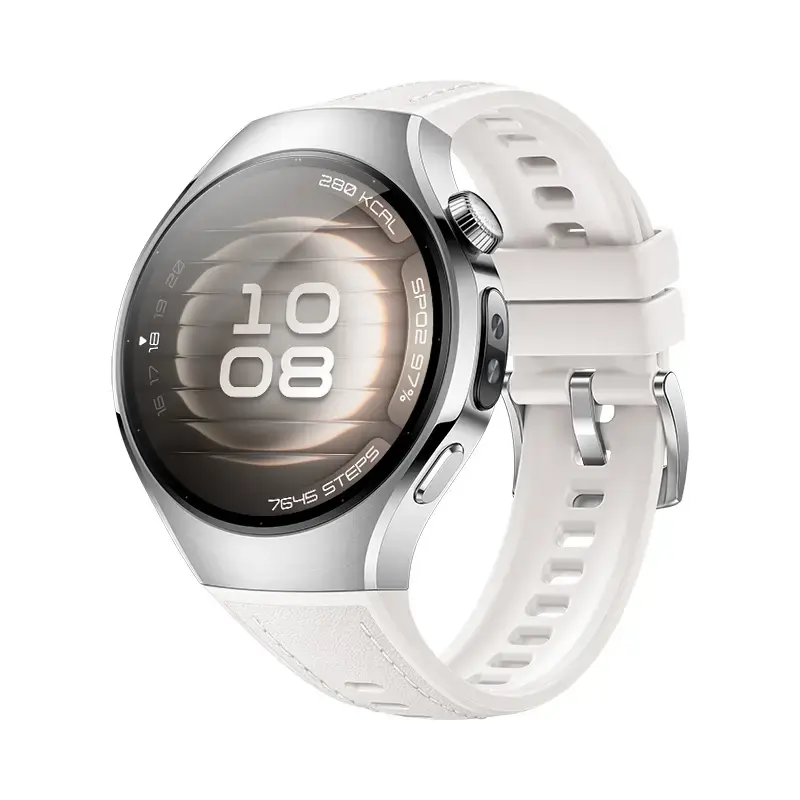 Išmanusis laikrodis HUAWEI WATCH 5 – smėlinis korpusas su balta juosta