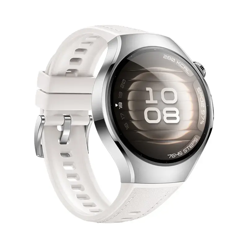 Išmanusis laikrodis HUAWEI WATCH 5 – smėlinis korpusas su balta juosta
