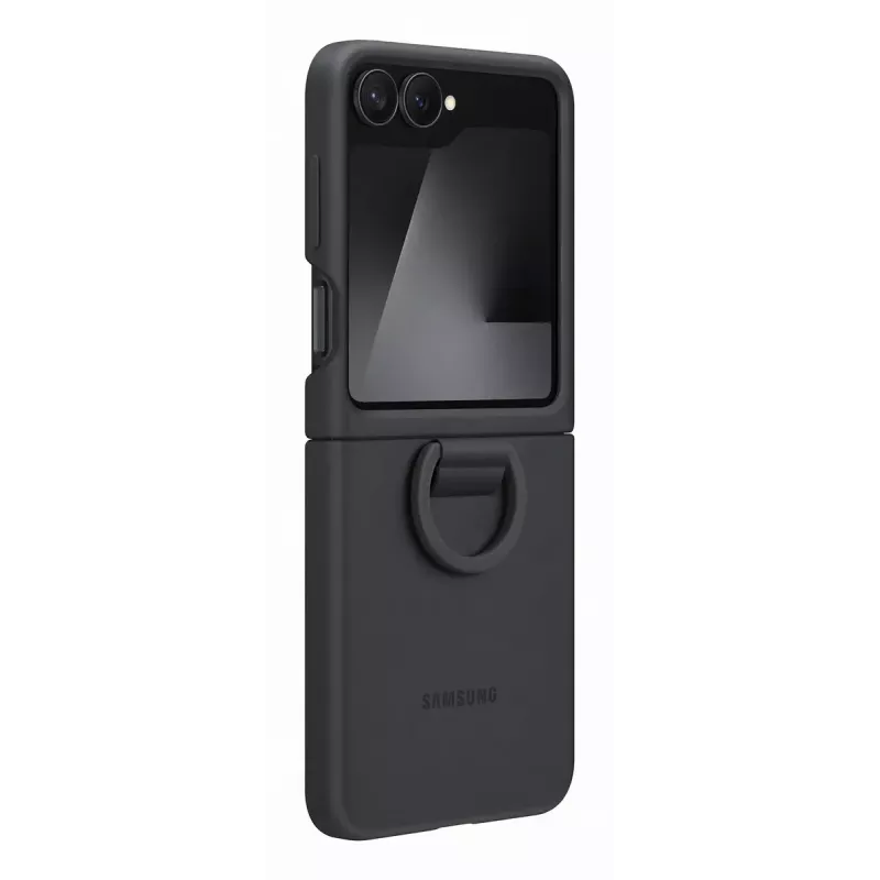 Samsung EF-PF741TBEGWW silikoninis dėklas, skirtas Galaxy Z Flip7 FE, juodas