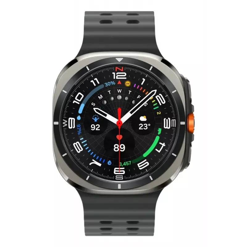 Samsung Galaxy Watch Ultra 47 mm sidabrinis išmanusis laikrodis su AMOLED ekranu