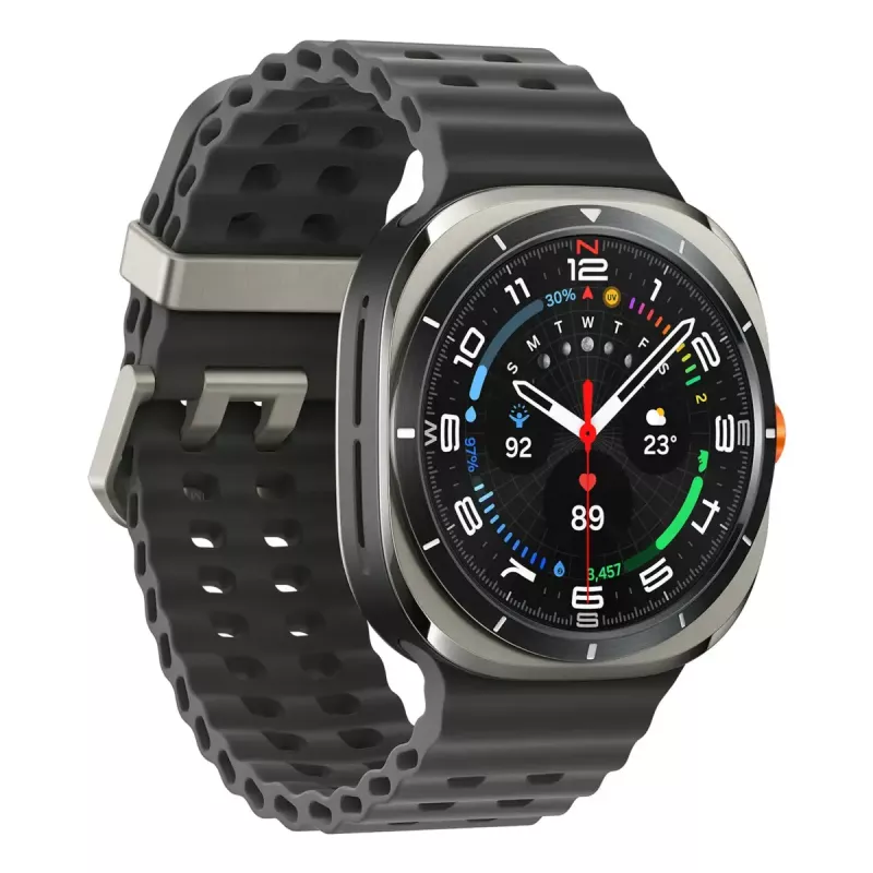 Samsung Galaxy Watch Ultra 47 mm sidabrinis išmanusis laikrodis su AMOLED ekranu