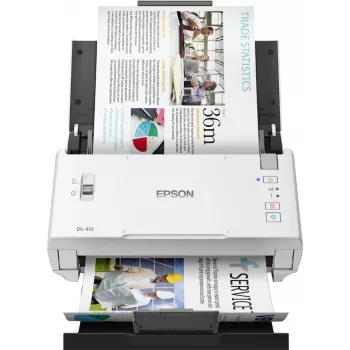 Epson WorkForce DS-410 lakštinis skaitytuvas 600 x 600 DPI A4 juoda, balta