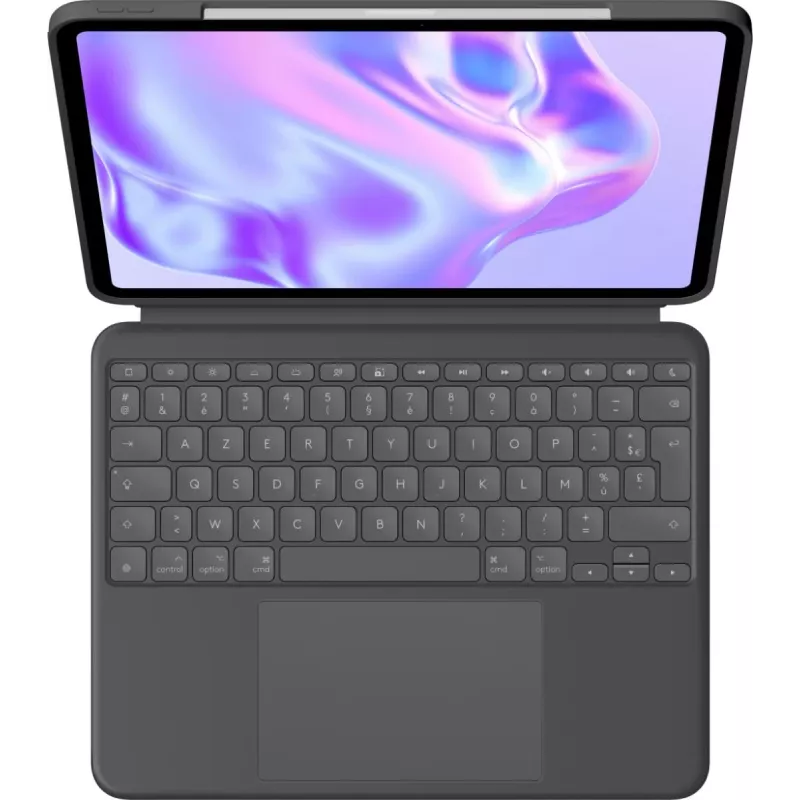LOGITECH Combo Touch iPad Pro 13 col. - M4 - Azerty Prancūzų klaviatūros dėklas