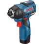 Bosch 0 601 9E0 005 akumuliatorinis veržliaraktis 1/4 colio 3100 RPM 110 N⋅m juodas, mėlynas 12 V
