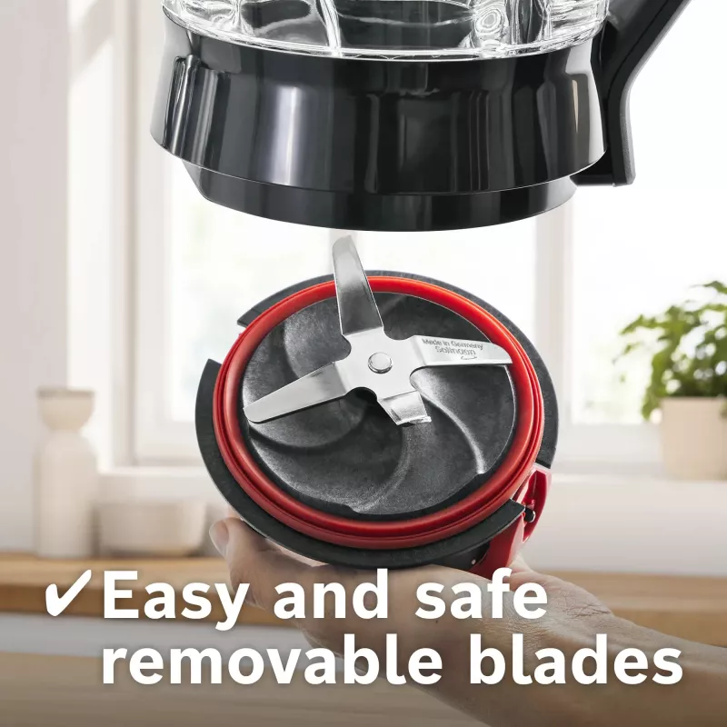 Bosch Serie 4 MMB6177S blenderis 1,5 L stalinis blenderis 1200 W juodas, sidabrinis