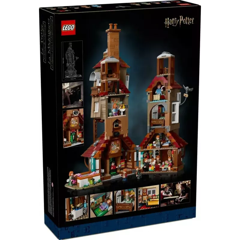 LEGO Harry Potter Riedlų namai Kolekcinis leidimas 76437 statybinis rinkinys, 2405 dalių, 10 minifigūrėlių, 460×250×230 mm
