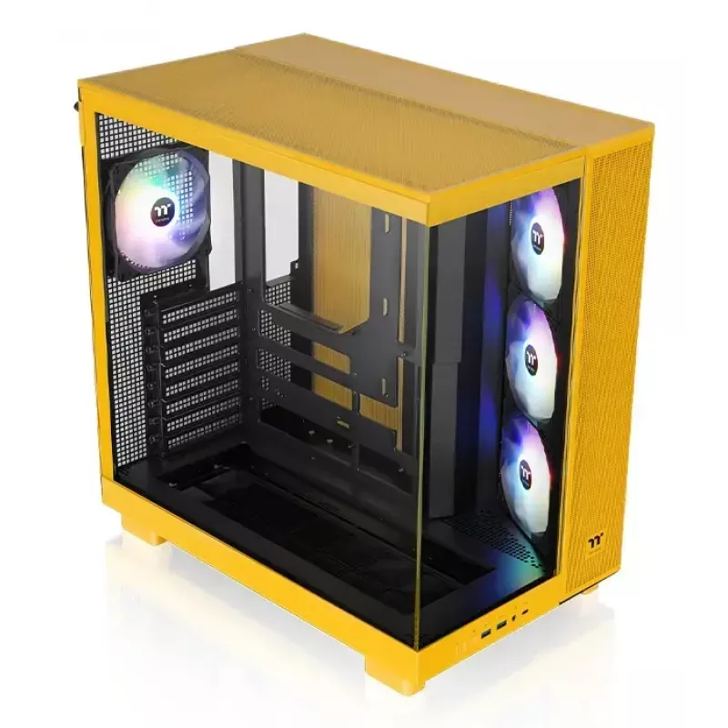 PC korpusas Thermaltake View 380 XL TG ARGB Midi Tower geltonas