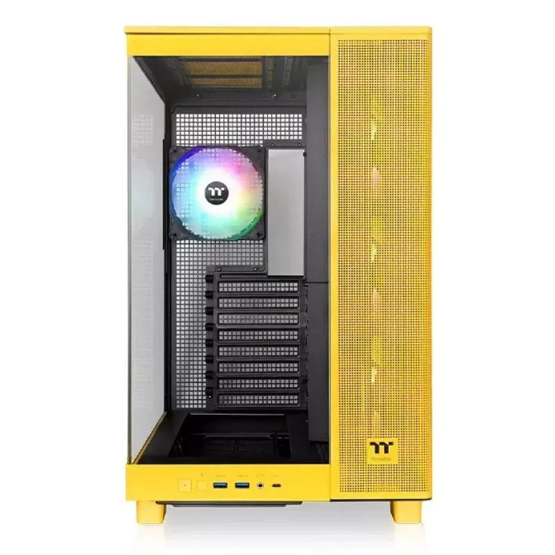 PC korpusas Thermaltake View 380 XL TG ARGB Midi Tower geltonas