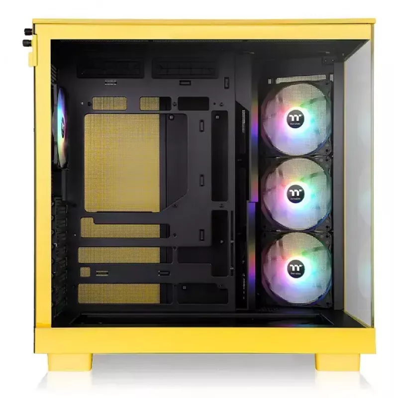 PC korpusas Thermaltake View 380 XL TG ARGB Midi Tower geltonas