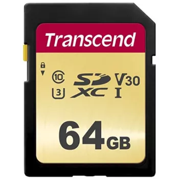 Flash atminties kortelė Transcend 64GB SDXC UHS-I 500S