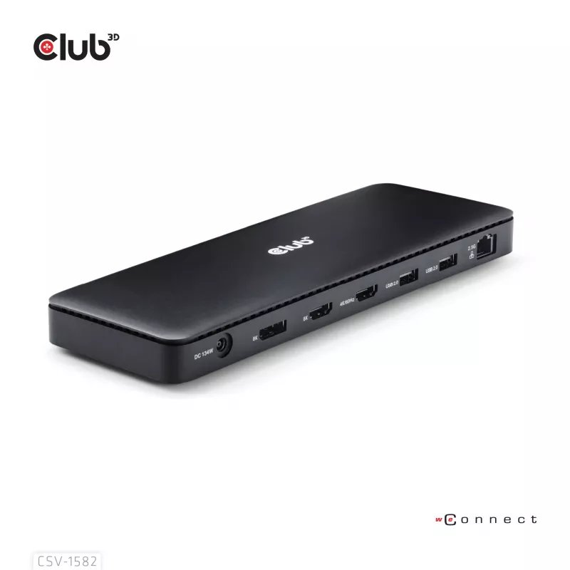 CLUB3D Thunderbolt™ 4 sertifikuota 12-in-1 dokų stotelė