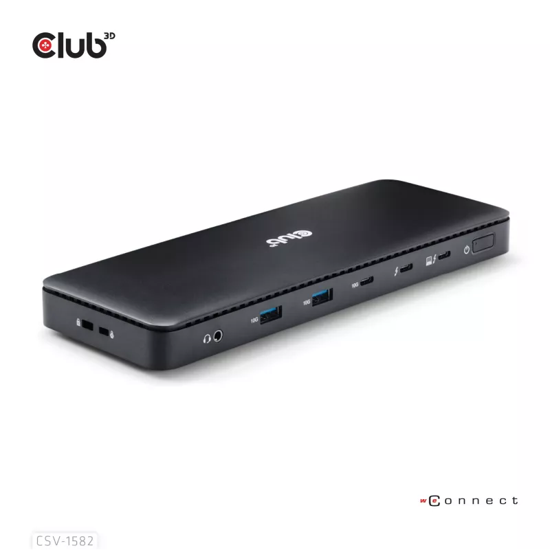 CLUB3D Thunderbolt™ 4 sertifikuota 12-in-1 dokų stotelė