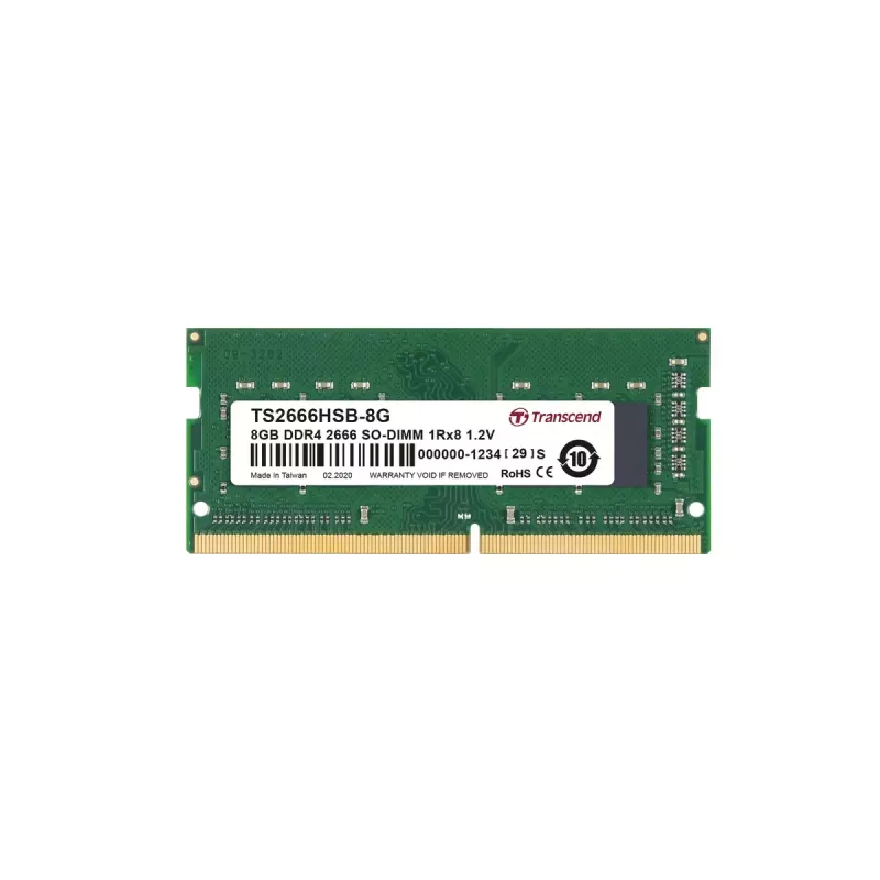 Transcend DDR4 SO-DIMM 8GB 2666MHz atmintis nešiojamam kompiuteriui