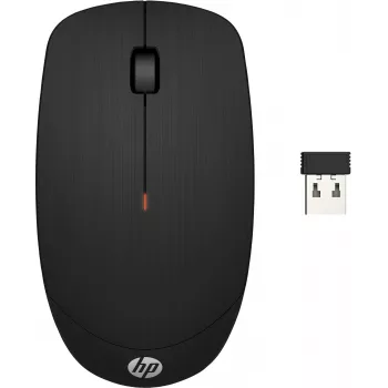 HP Wireless Mouse X200, Ambidextrinė, Optinė, RF belaidė, 1600 DPI, Juoda