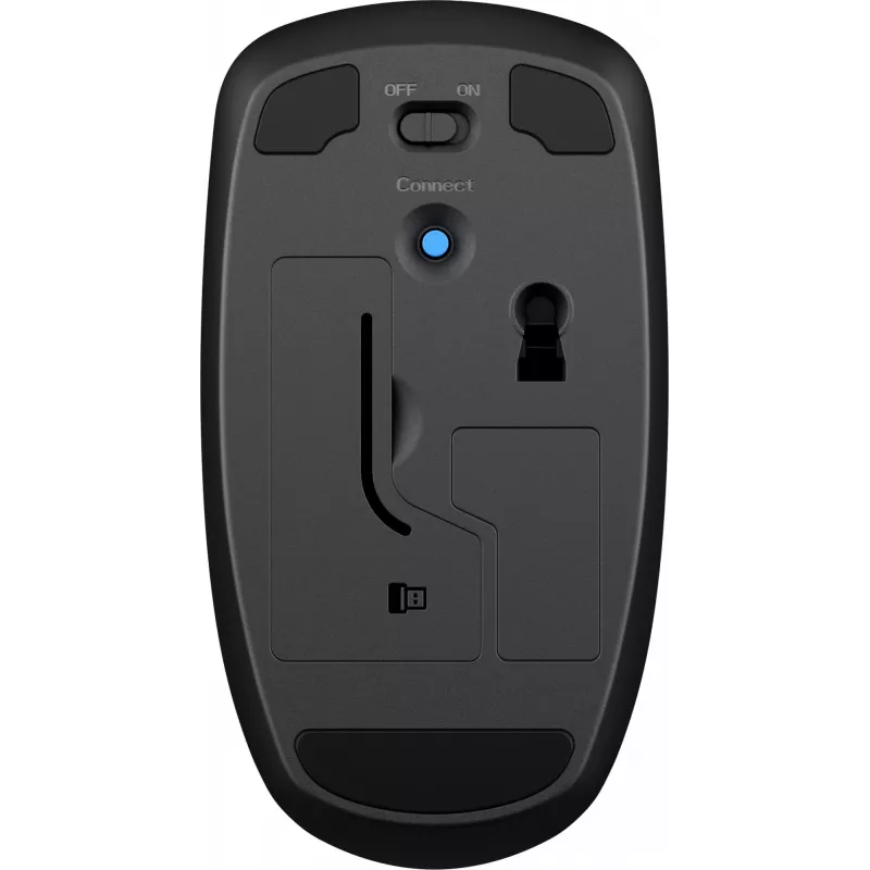 HP Wireless Mouse X200, Ambidextrinė, Optinė, RF belaidė, 1600 DPI, Juoda