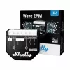 Išmanusis jungiklis Shelly WAVE 2PM Black (Shelly) – belaidis Z-Wave, 16 A, 110–240 V, 868,4 MHz