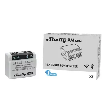 Smart jungiklis Shelly PM Mini Gen3 belaidis 110-240V 1.2W