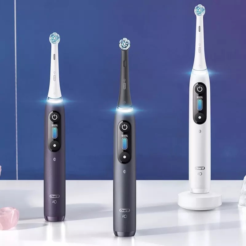 Oral-B iO elektrinis dantų šepetėlis suaugusiems sukantis juodas