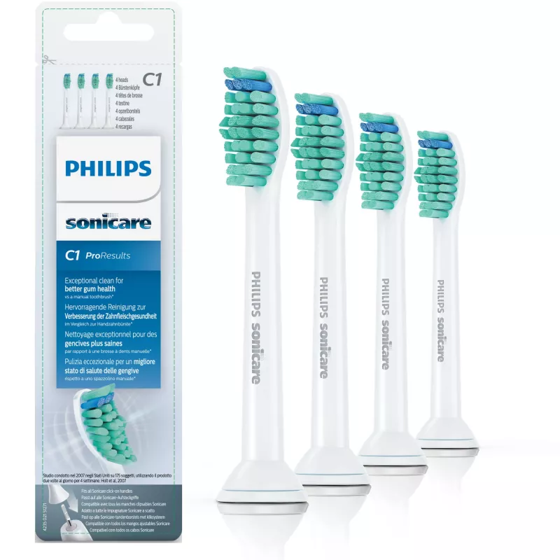 Philips Sonicare ProResults HX6014/07 4 vnt. keičiamų soninių dantų šepetėlių antgalių rinkinys