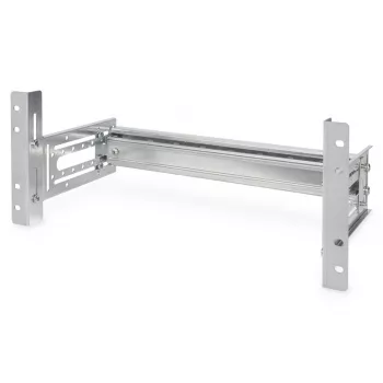 DIGITUS DIN bėgelio laikiklis, 4U, 178x483x223 mm, cinkuotas, su DIN bėgeliu, reguliuojamas gylis ir aukštis