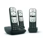 Gigaset A690A Trio juodas – belaidis analoginis telefonas su 3 rageliais