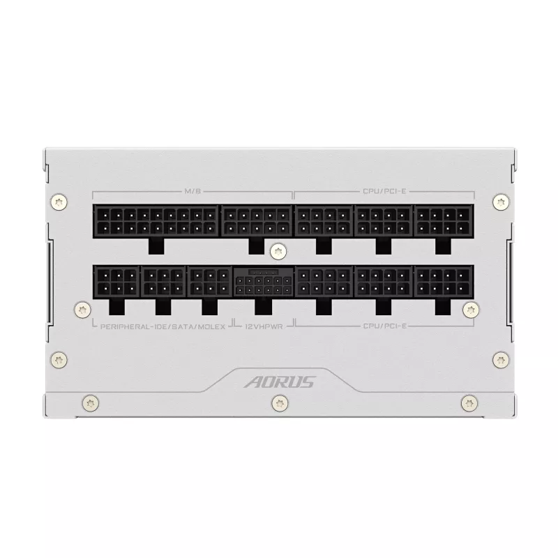 Maitinimo blokas GIGABYTE AORUS ELITE P1000W ATX 3.1 1000W 80 PLUS Platinum Pilnai modulinis Baltas, 6x (6+2) PCIe, 8 SATA