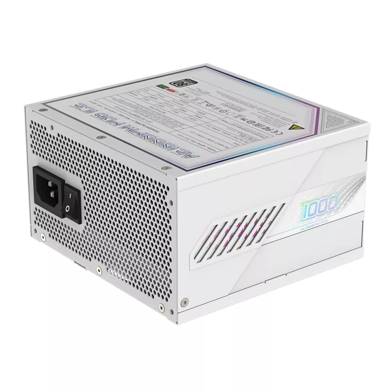 Maitinimo blokas GIGABYTE AORUS ELITE P1000W ATX 3.1 1000W 80 PLUS Platinum Pilnai modulinis Baltas, 6x (6+2) PCIe, 8 SATA