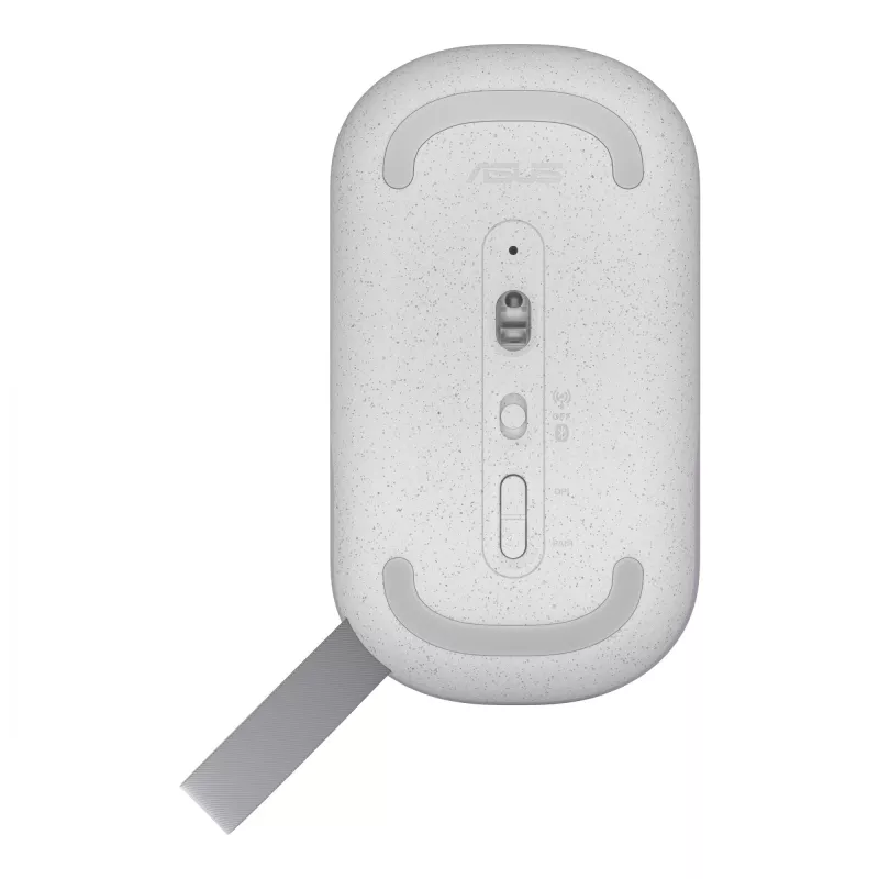 ASUS Marshmallow MD100 pelė, biuro, ambidekstrinė, RF belaidė + Bluetooth, optinė, 1600 DPI