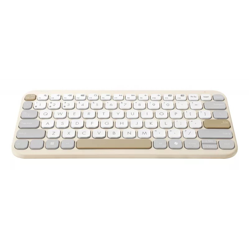 ASUS Marshmallow KW100 belaidė klaviatūra Bluetooth QWERTZ smėlio, pilka, balta